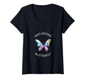 Womens Anti Social Butterfly T-Shirt - Novelty Apparel Men Women - T-Shirt, Sweatshirt, Hoodie