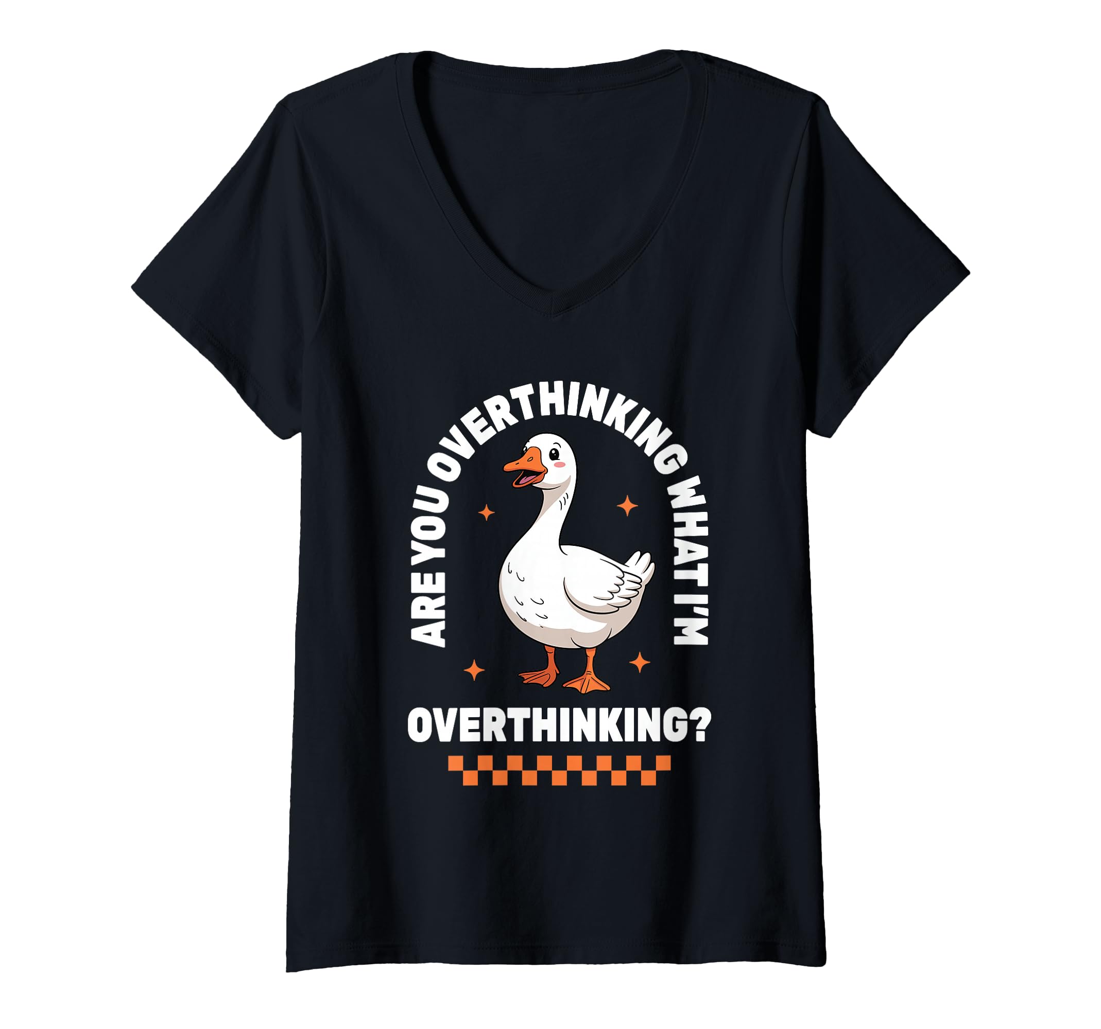 Womens Overthinker Anxiety Goose T-Shirt - Casual Everyday Wear for Adults - T-Shirt, Sweatshirt, Hoodie