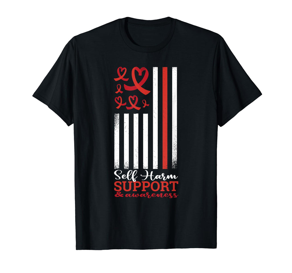 Self Harm Awareness Support Mental T-Shirt - Trendy Graphic Men Women - T-Shirt, Sweatshirt, Hoodie