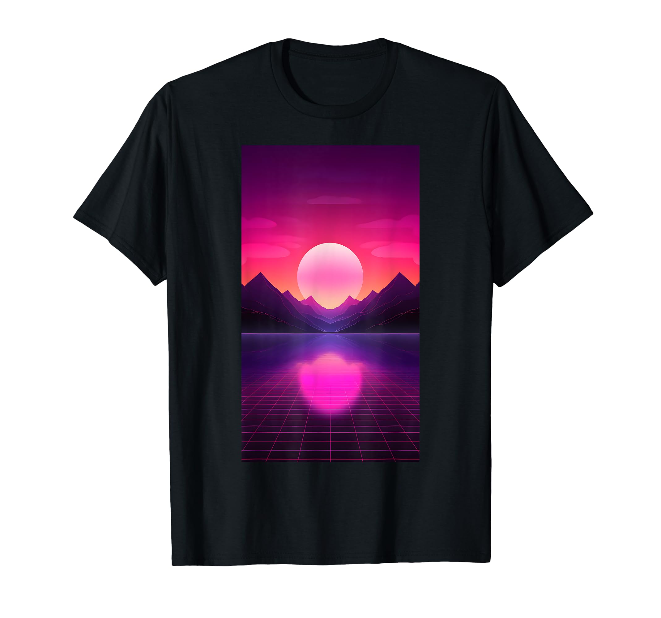 Retrowave 80S Vaporwave Sunset Synthwave T-Shirt - Trendy Graphic Unisex - T-Shirt, Sweatshirt, Hoodie