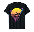 Sunset Palm Trees Synthwave Vaporwave T-Shirt - Novelty Apparel for Adults - T-Shirt, Sweatshirt, Hoodie