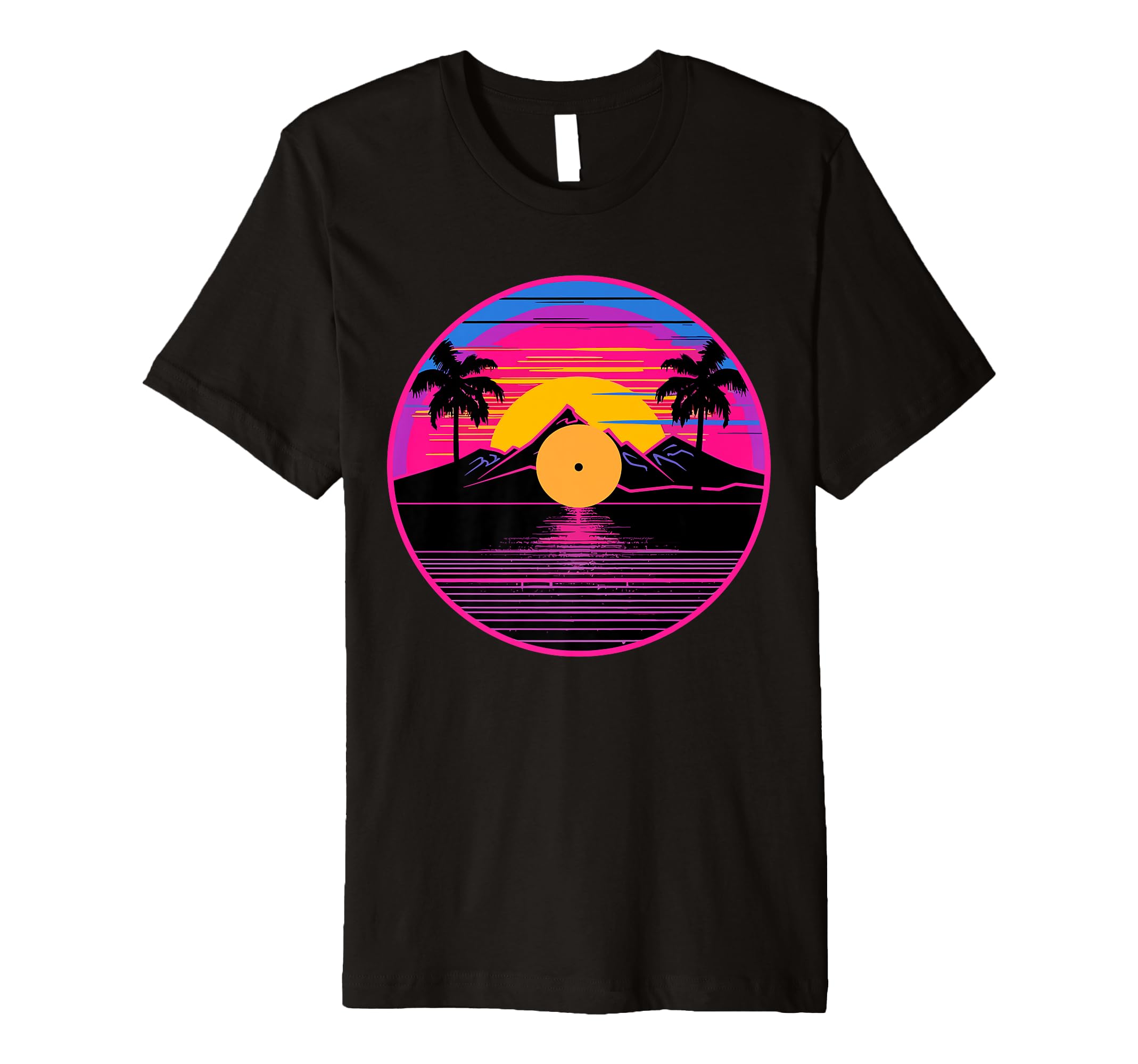 Vinyl Record Vaporwave Turntable Music T-Shirt - Streetwear Style Men Women - T-Shirt, Sweatshirt, Hoodie