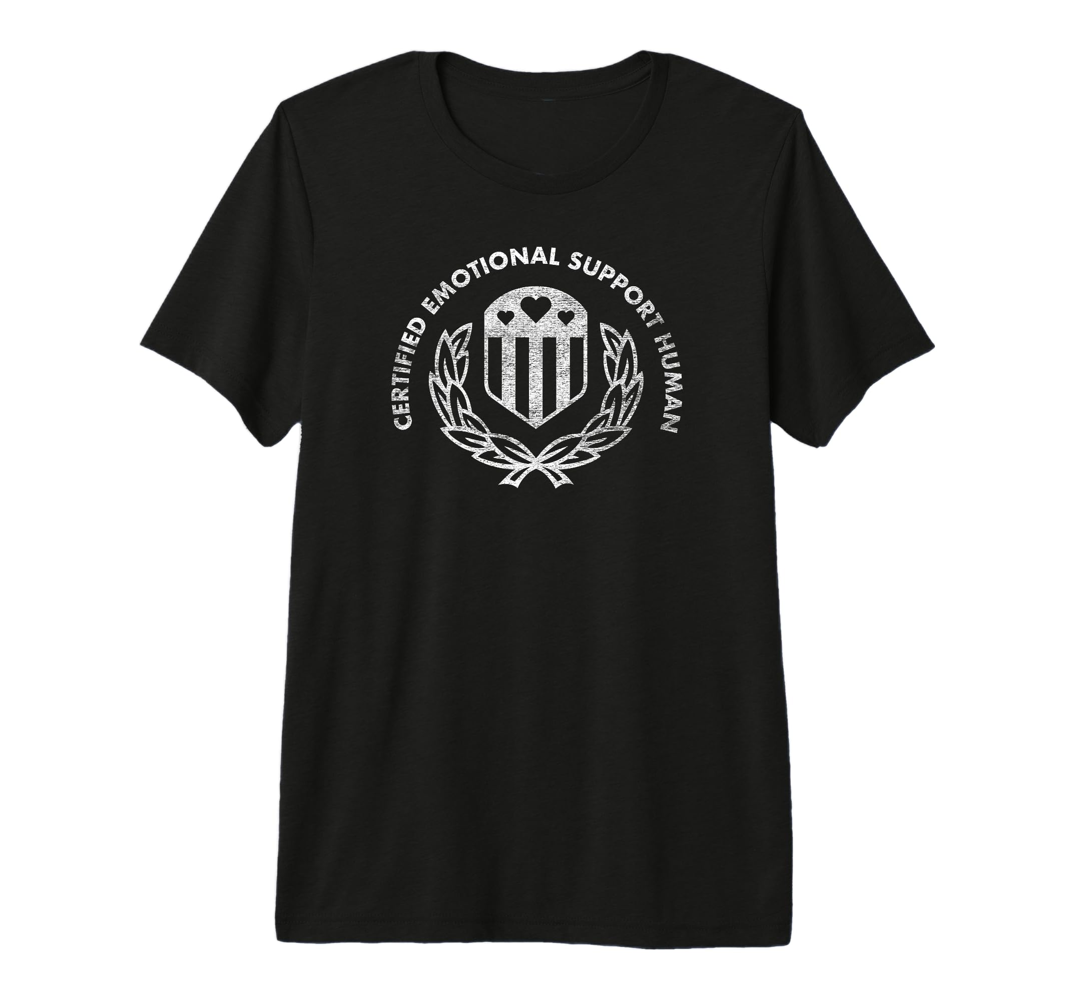 Certified Emotional Support Human Tri T-Shirt - Unique Graphic for Adults - T-Shirt, Sweatshirt, Hoodie