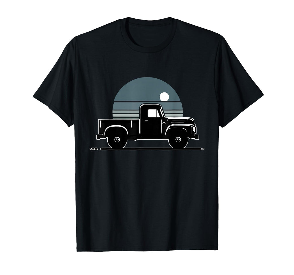 Truck Pickup Silhouette T-Shirt - Minimalist Print for Adults - T-Shirt, Sweatshirt, Hoodie