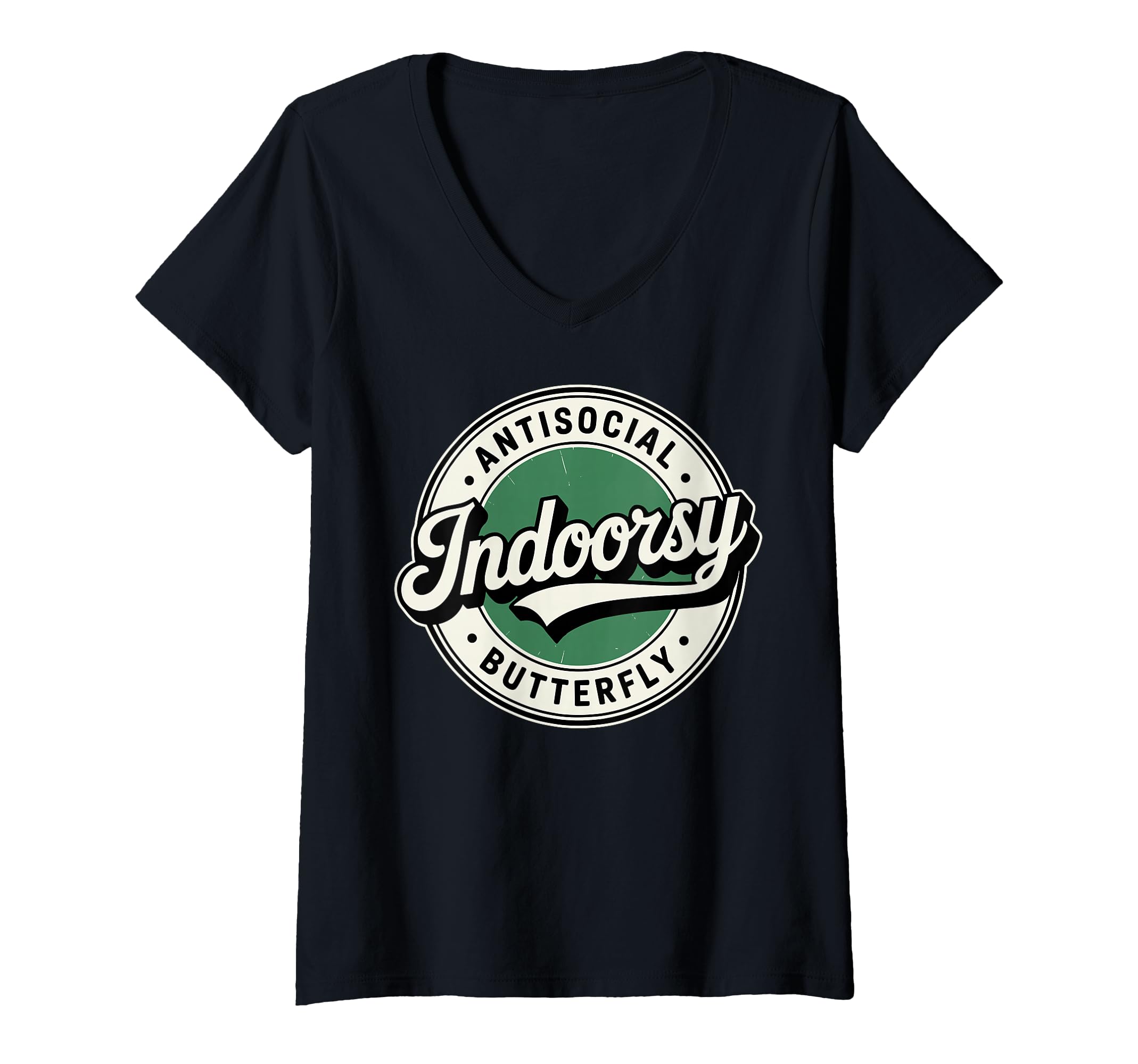 Womens Indoorsy Antisocial T-Shirt - Casual Everyday Wear for Adults - T-Shirt, Sweatshirt, Hoodie