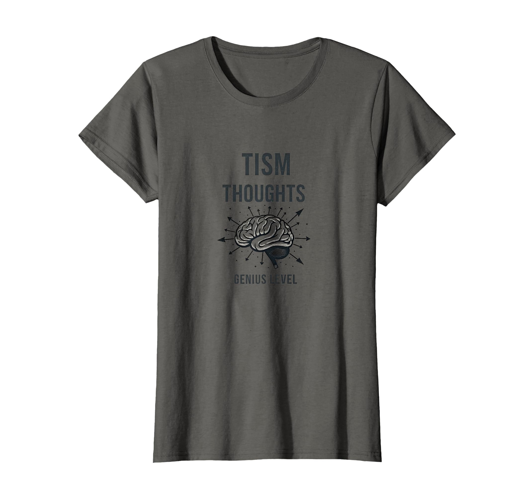 Tism Thoughts Genius Level Neurodivergent T-Shirt - Graphic Print Unisex - T-Shirt, Sweatshirt, Hoodie