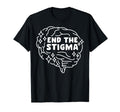 End Stigma Depression Anxiety Mental T-Shirt - Custom Art Print for Adults - T-Shirt, Sweatshirt, Hoodie