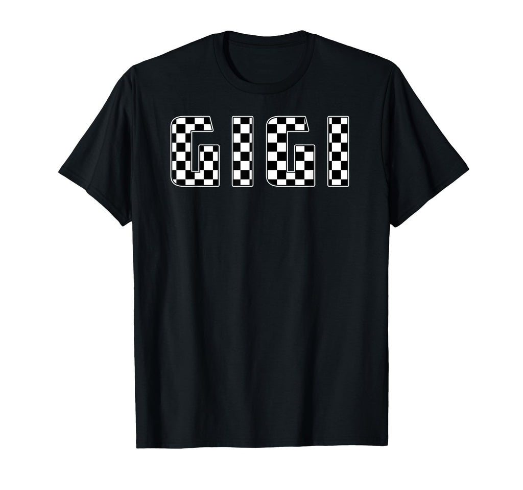 Gigi Racing Race Car Gigi Checkered T-Shirt - Custom Art Print Men Women - T-Shirt, Sweatshirt, Hoodie