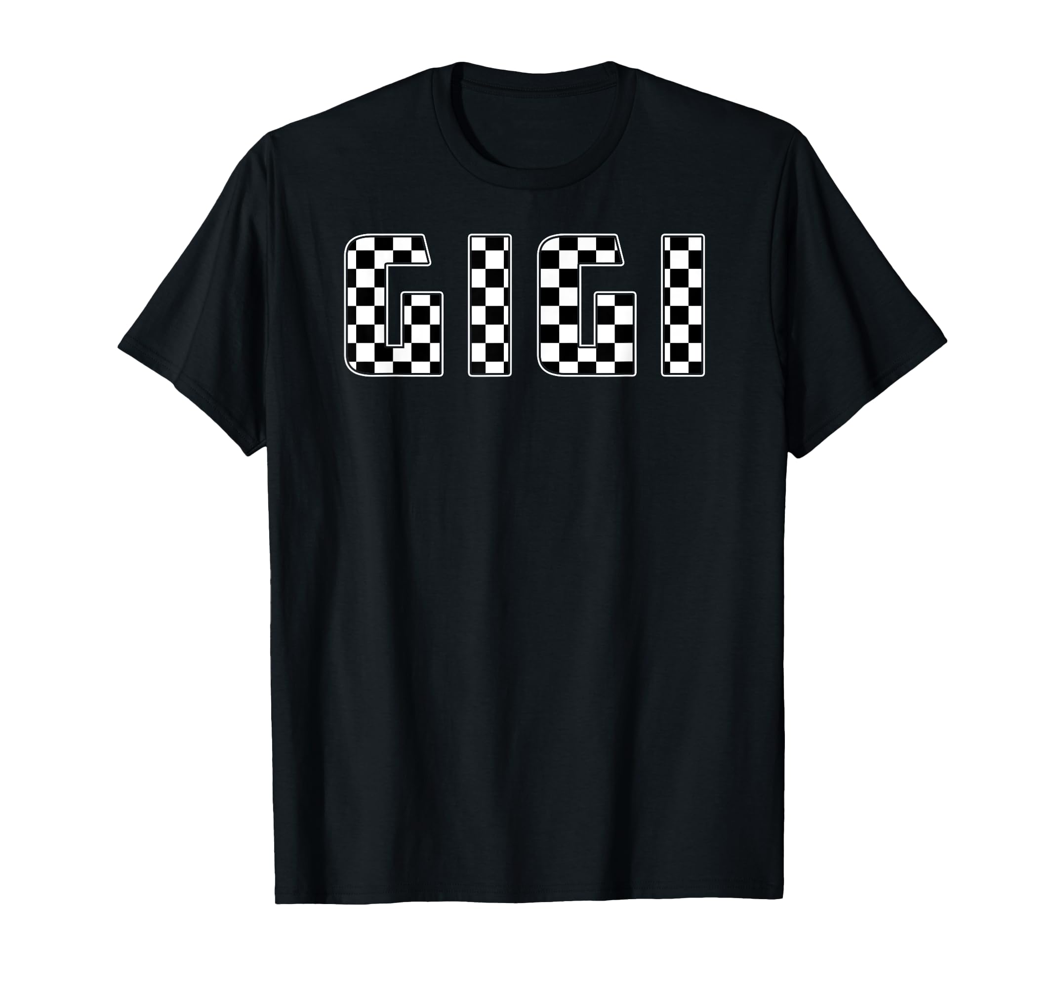 Gigi Racing Race Car Gigi Checkered T-Shirt - Custom Art Print Men Women - T-Shirt, Sweatshirt, Hoodie