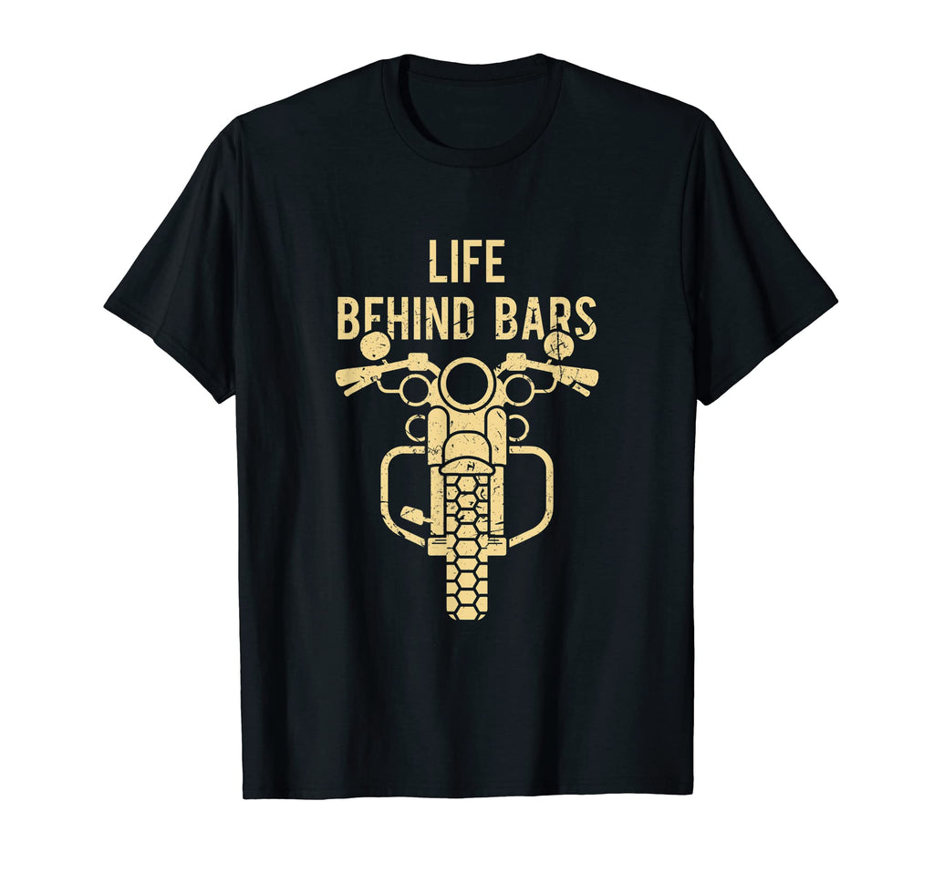 Life Behind Bars Motorcycle Rider T-Shirt - Minimalist Print for Adults - T-Shirt, Sweatshirt, Hoodie