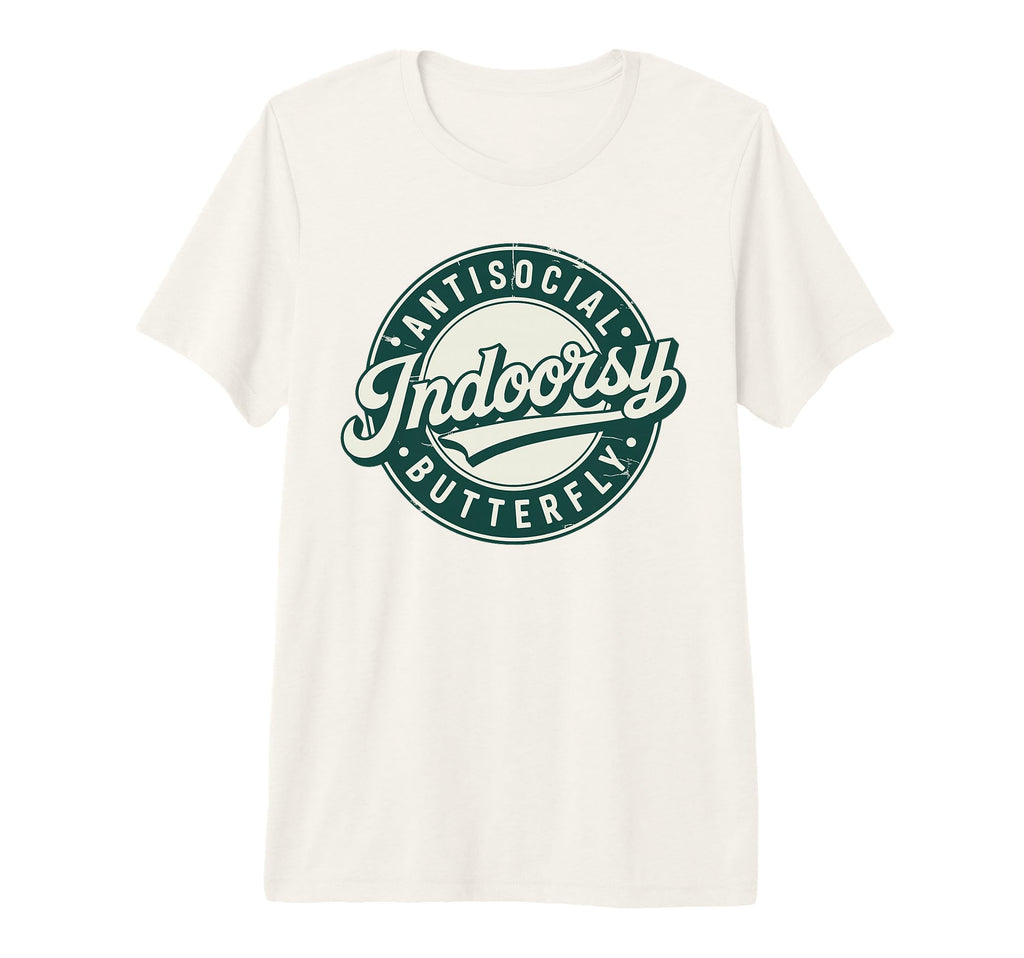 Indoorsy Antisocial Butterfly T-Shirt - Aesthetic Graphic Unisex - T-Shirt, Sweatshirt, Hoodie
