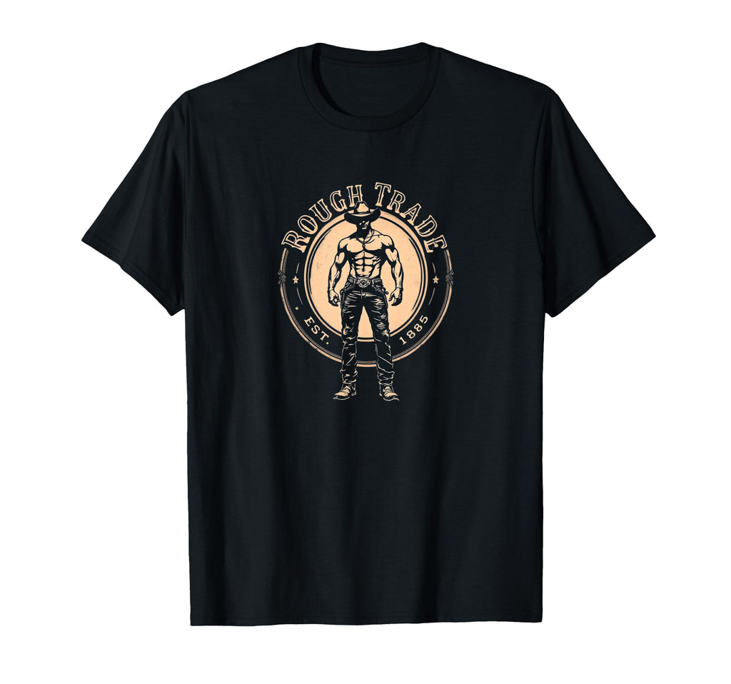 Rough Trade Co Muscle Cowboy Wild T-Shirt - Custom Art Print Men Women - T-Shirt, Sweatshirt, Hoodie