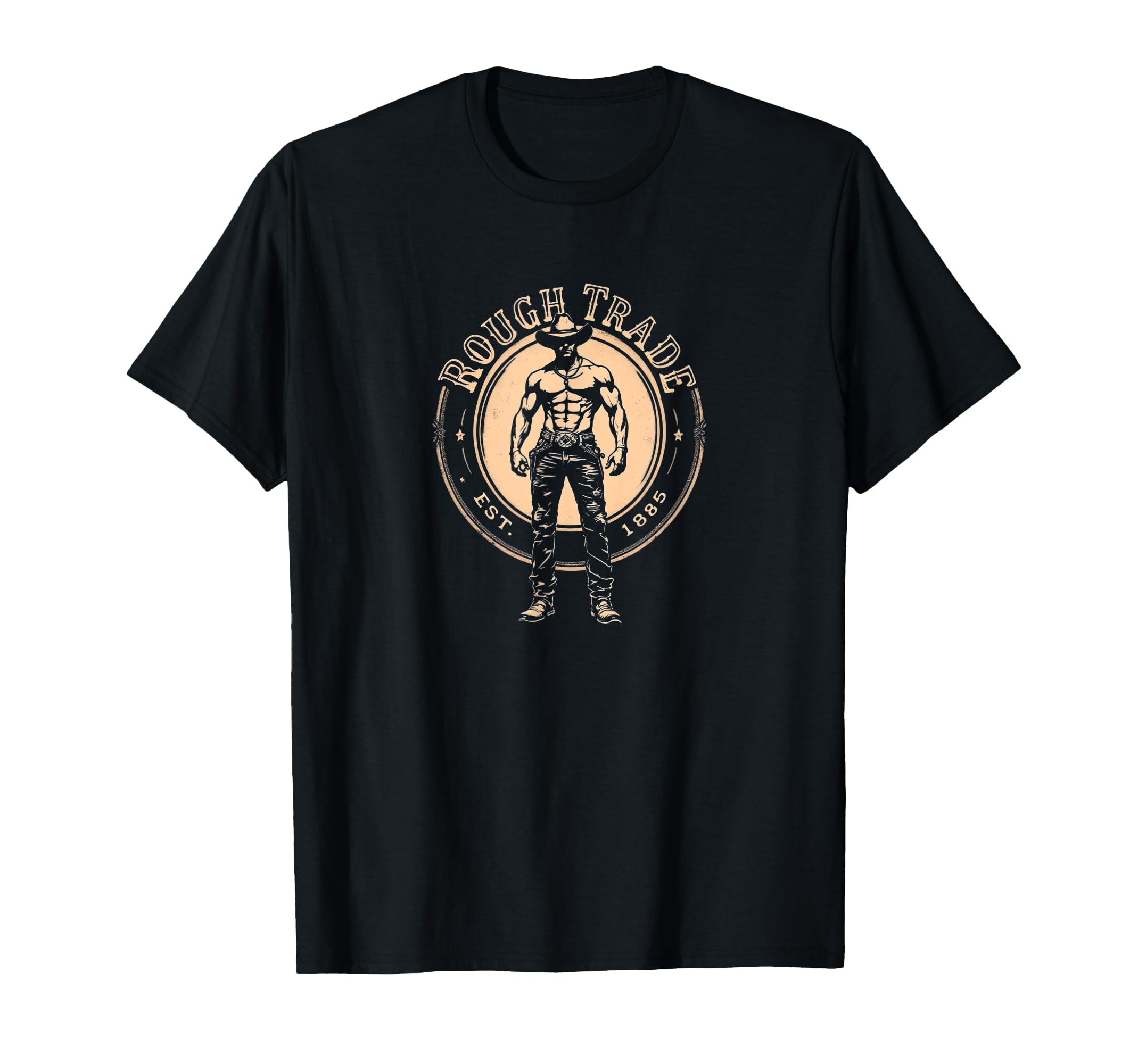 Rough Trade Co Muscle Cowboy Wild T-Shirt - Custom Art Print Men Women - T-Shirt, Sweatshirt, Hoodie