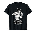 Traditional Boxer Pin Up Pretty Blackwork T-Shirt - Graphic Print Unisex - T-Shirt, Sweatshirt, Hoodie