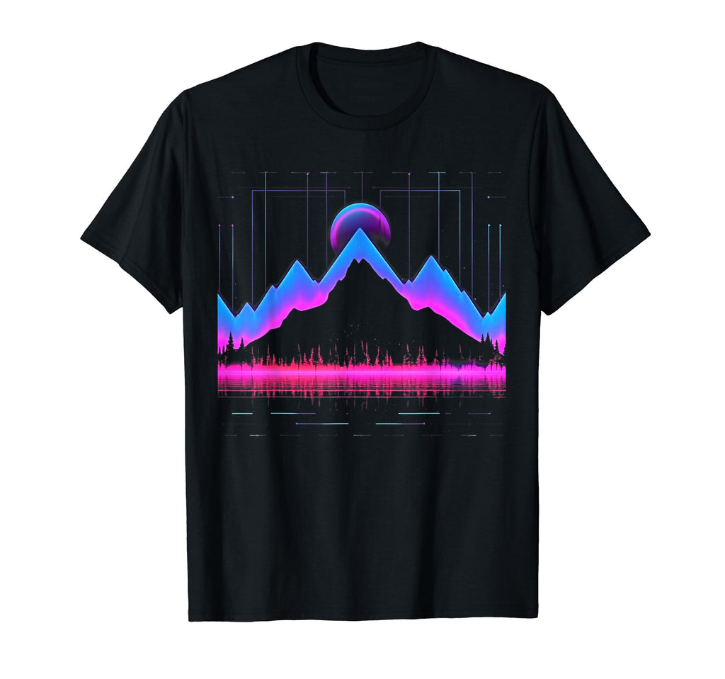 Synthwave Pyramid Cyberpunk 80S Sci Fi 13 T-Shirt - Minimalist Print Unisex - T-Shirt, Sweatshirt, Hoodie