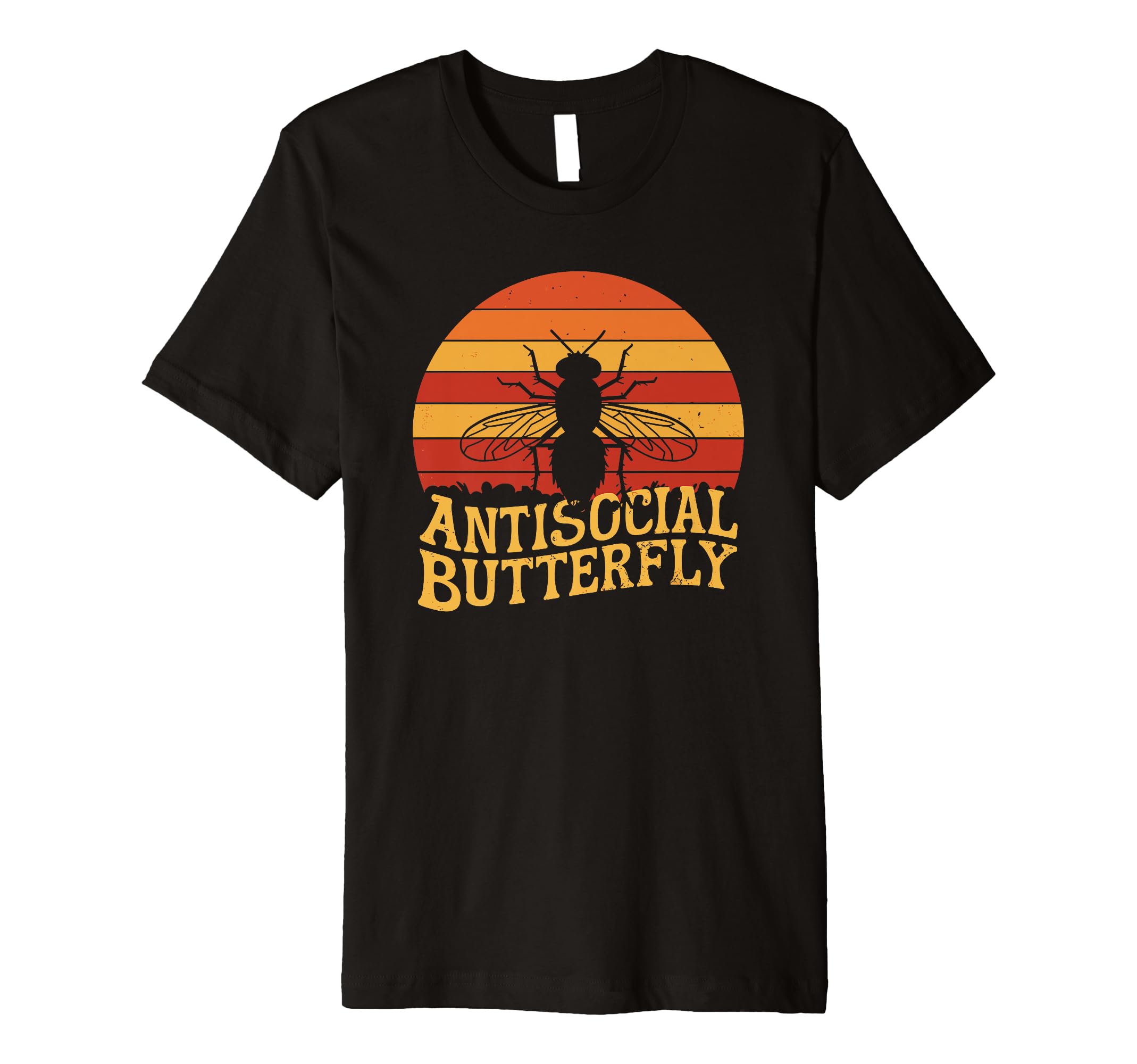 Antisocial Butterfly Housefly T-Shirt - Casual Everyday Wear Men Women - T-Shirt, Sweatshirt, Hoodie