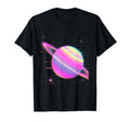 Vaporwave Synthwave Glitch Saturn 80S 90S T-Shirt - Trendy Graphic Unisex - T-Shirt, Sweatshirt, Hoodie