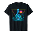 90S Music Treble Clef Synthwave T-Shirt - Unique Graphic for Adults - T-Shirt, Sweatshirt, Hoodie