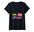 Womens I Came I Saw I Overthought T-Shirt - Custom Art Print Men Women - T-Shirt, Sweatshirt, Hoodie
