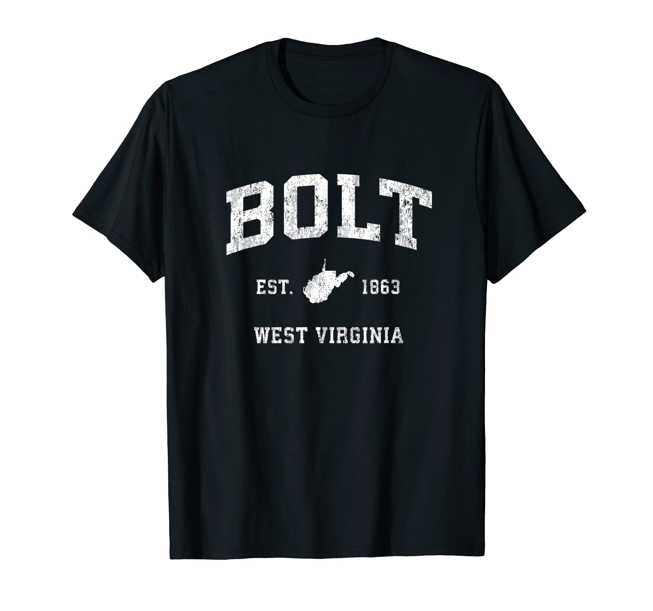 Bolt West Virginia Wv Athletic Sports T-Shirt - Unique Graphic Men Women - T-Shirt, Sweatshirt, Hoodie