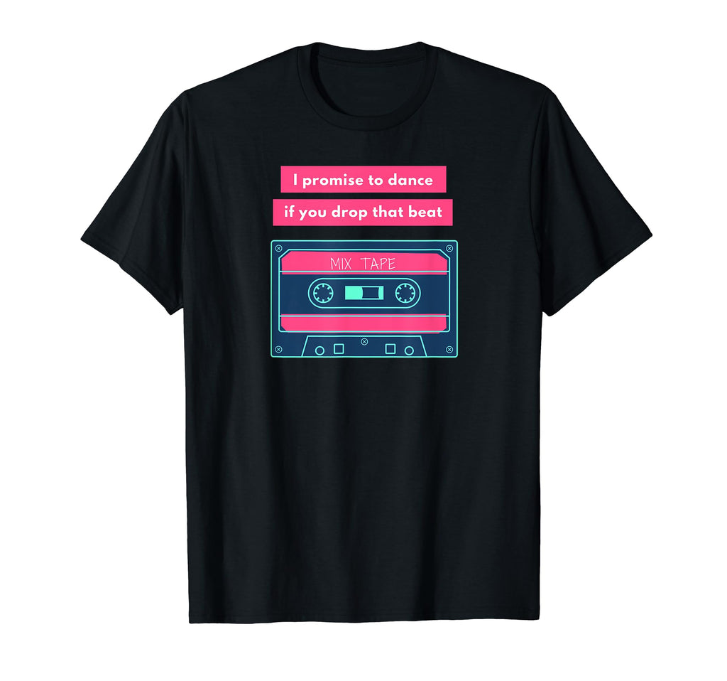 Neon Cassette Tape 1980S Pop Mix Tape T-Shirt - Unique Graphic Unisex - T-Shirt, Sweatshirt, Hoodie