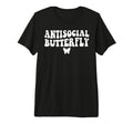 Antisocial Butterfly Tri Blend T-Shirt - Custom Art Print Unisex - T-Shirt, Sweatshirt, Hoodie