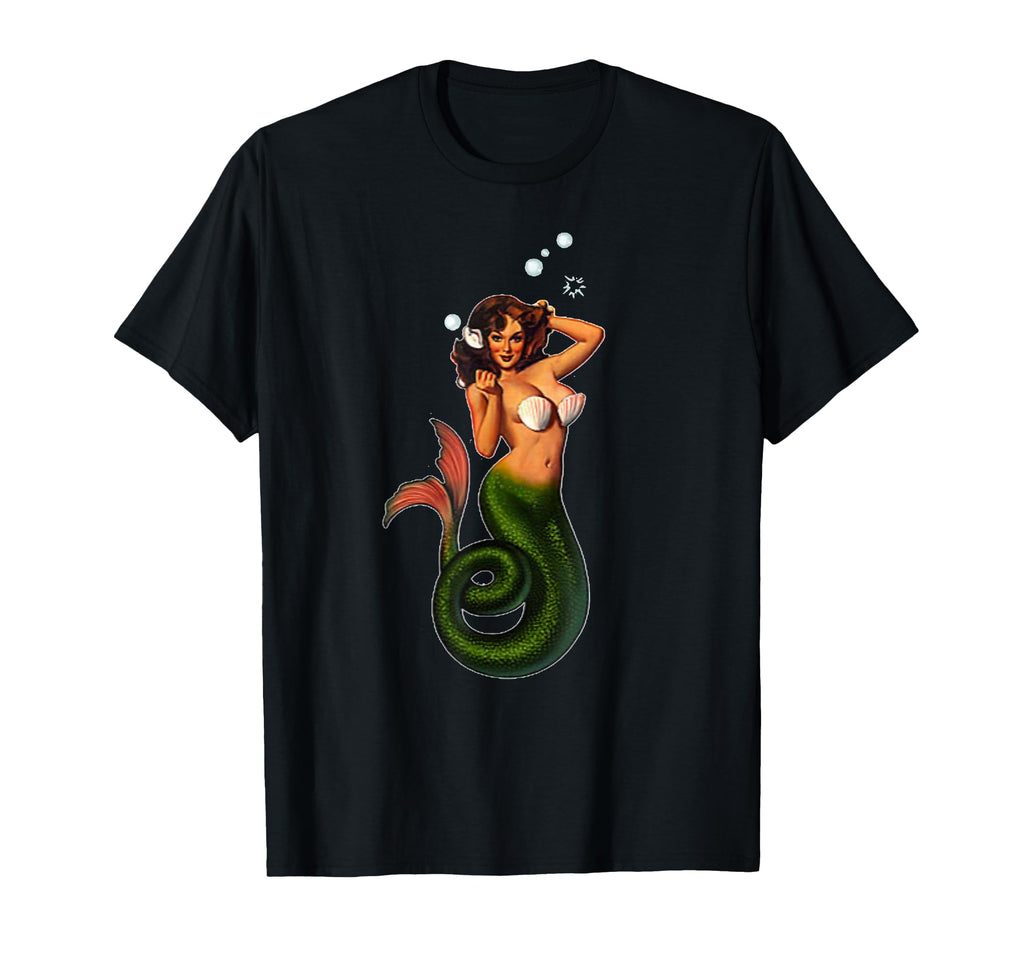 Pin Up Mermaid T-Shirt - Fun Novelty Design Unisex - T-Shirt, Sweatshirt, Hoodie