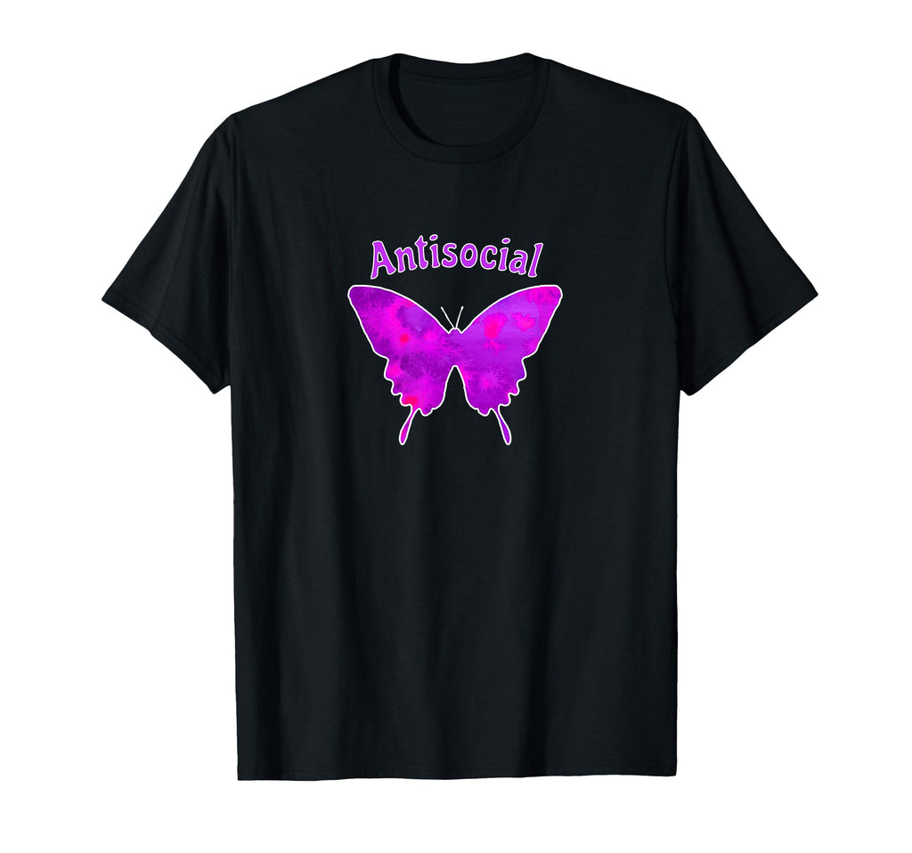 Antisocial Social Butterfly Loner T-Shirt - Streetwear Style Men Women - T-Shirt, Sweatshirt, Hoodie