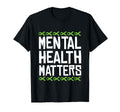 Mental Health Matters Green Ribbon T-Shirt - Minimalist Print Unisex - T-Shirt, Sweatshirt, Hoodie