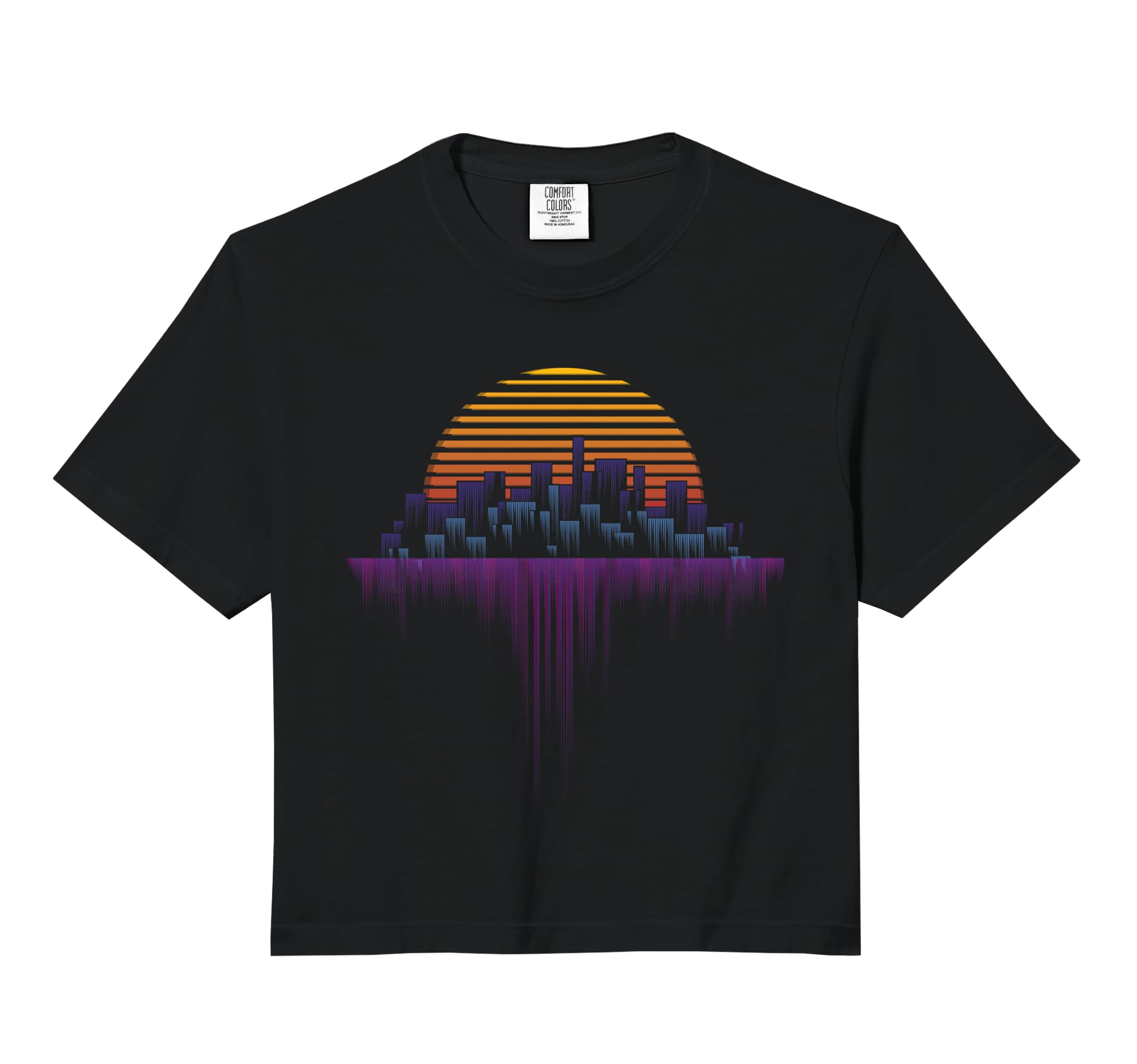 Synthwave Outrun Vaporwave City Hoodie - Casual Everyday Wear Unisex - T-Shirt, Sweatshirt, Hoodie