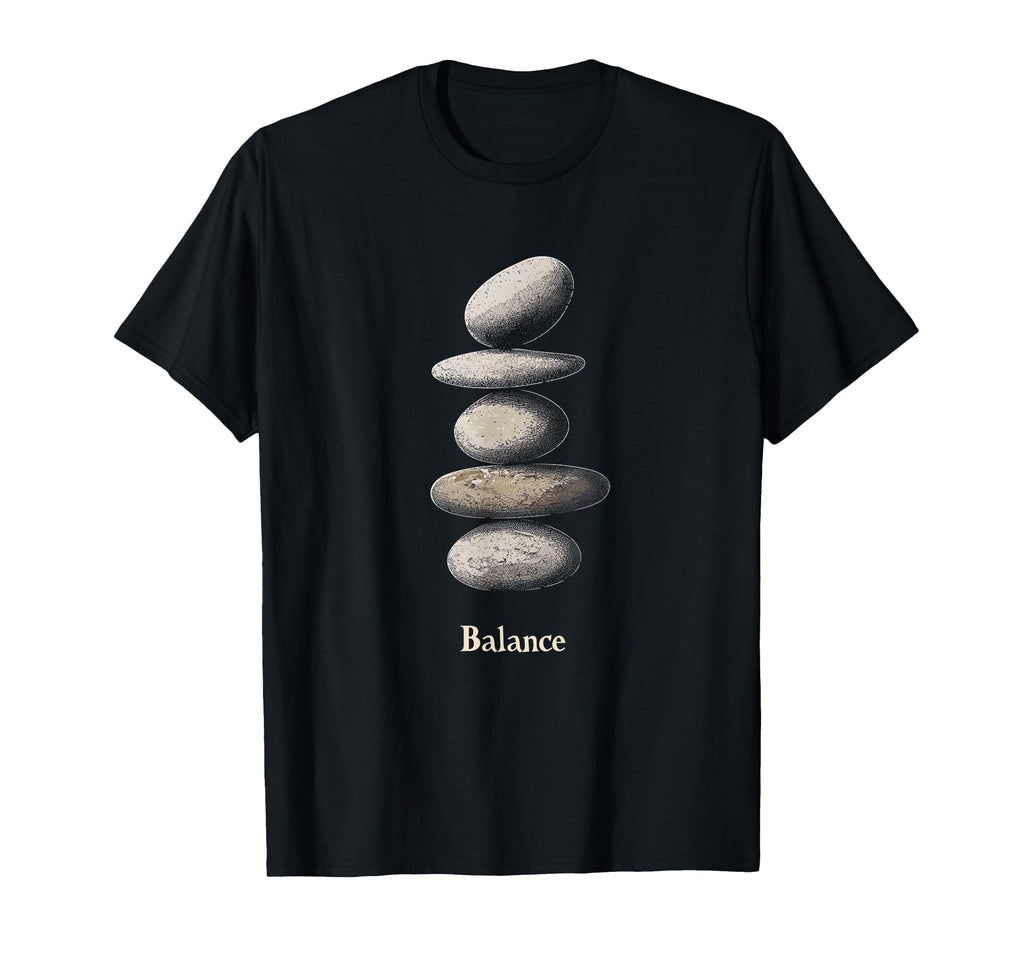 Zen Balancing Stones Art Mindfulness And T-Shirt - Streetwear Style Unisex - T-Shirt, Sweatshirt, Hoodie