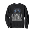 Clumber Spaniel Wearing Sweatshirt - Casual Everyday Wear for Adults - T-Shirt, Sweatshirt, Hoodie