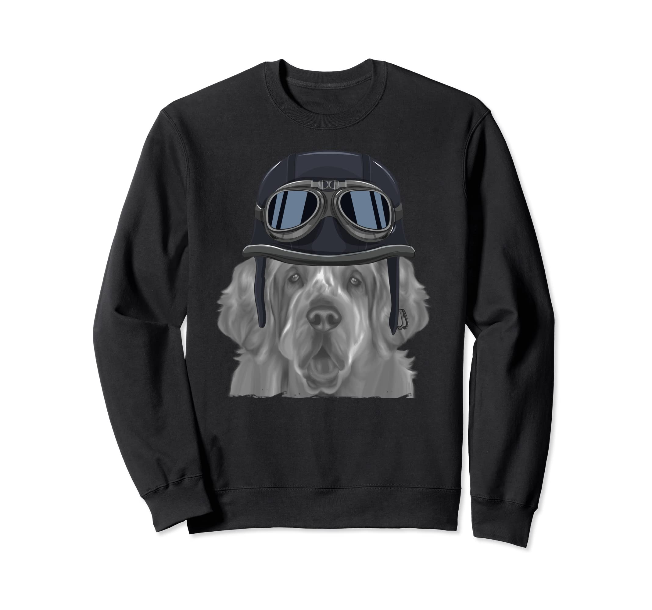 Clumber Spaniel Wearing Sweatshirt - Casual Everyday Wear for Adults - T-Shirt, Sweatshirt, Hoodie