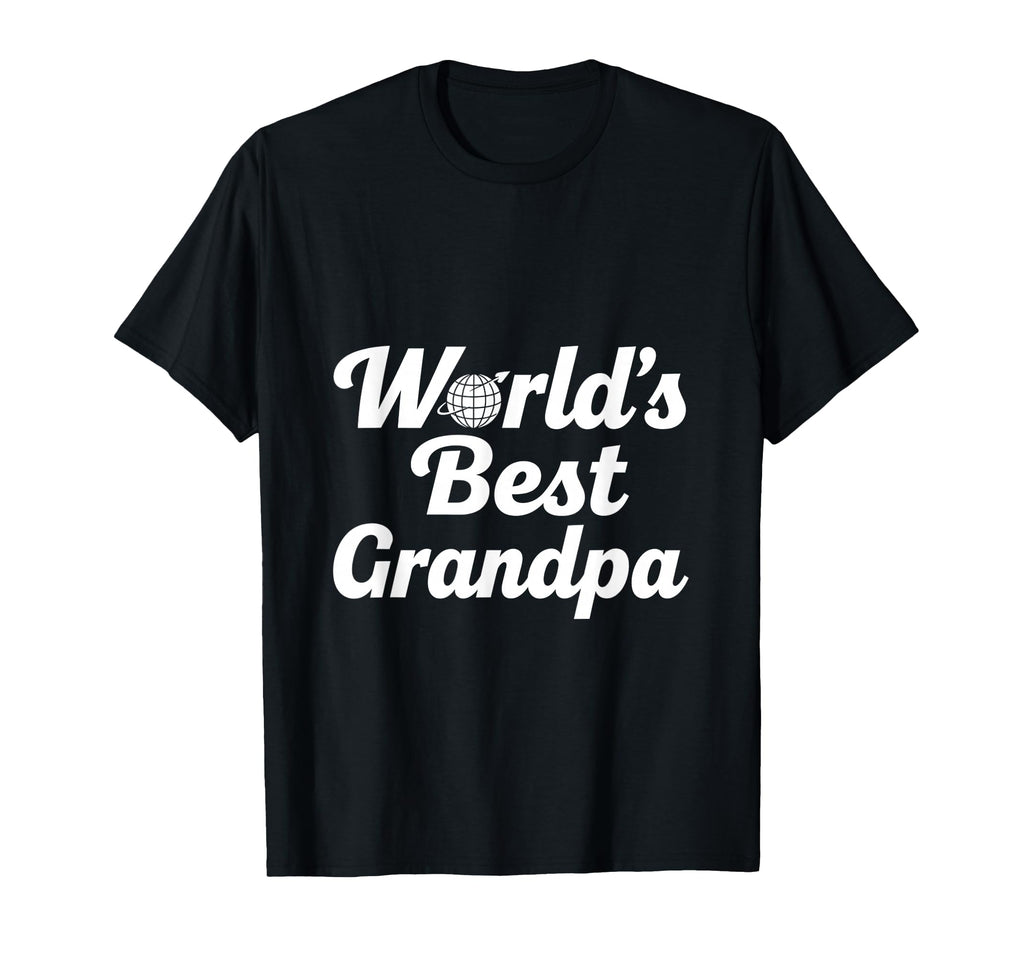 Grandpa Legend Script Globe Typography T-Shirt - Novelty Apparel Unisex - T-Shirt, Sweatshirt, Hoodie