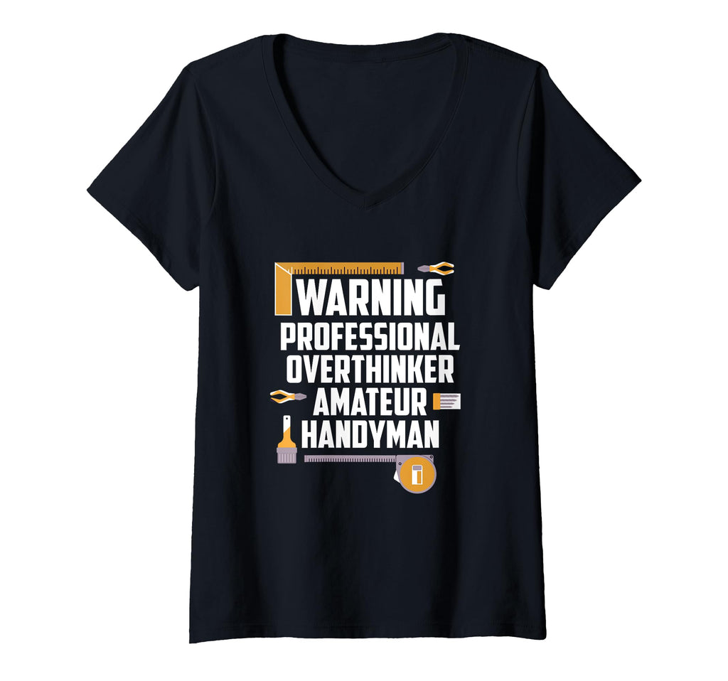 Womens Warning Professional Overthinker T-Shirt - Streetwear Style Unisex - T-Shirt, Sweatshirt, Hoodie