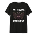Mothman Antisocial Butterfly T-Shirt - Aesthetic Graphic for Adults - T-Shirt, Sweatshirt, Hoodie