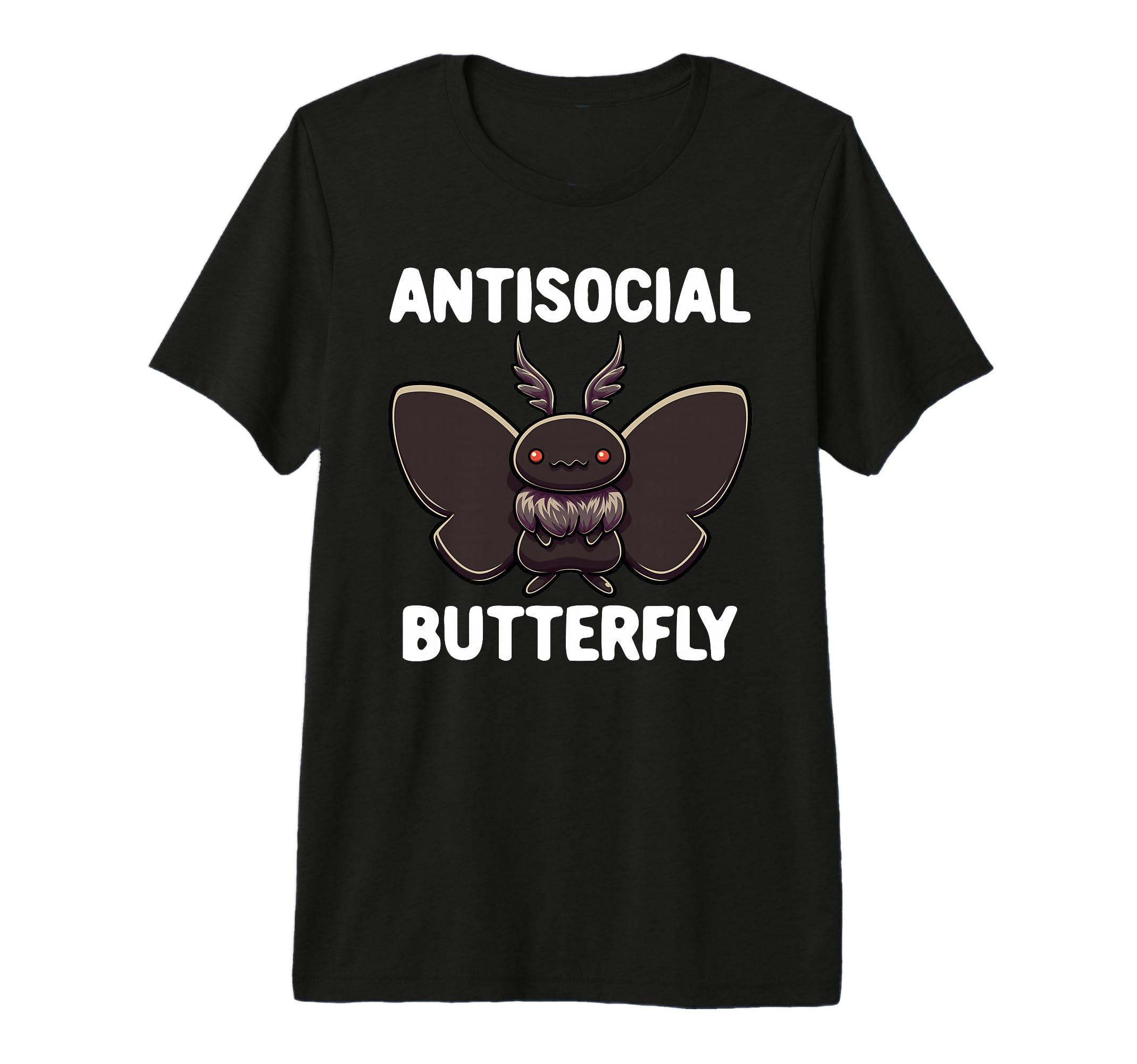 Mothman Antisocial Butterfly T-Shirt - Aesthetic Graphic for Adults - T-Shirt, Sweatshirt, Hoodie