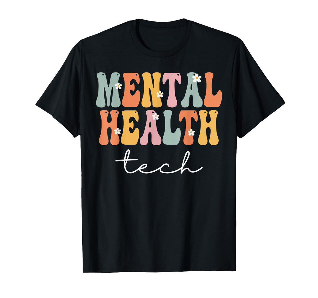 Mental Health Tech Week Groovy T-Shirt - Casual Everyday Wear for Adults - T-Shirt, Sweatshirt, Hoodie