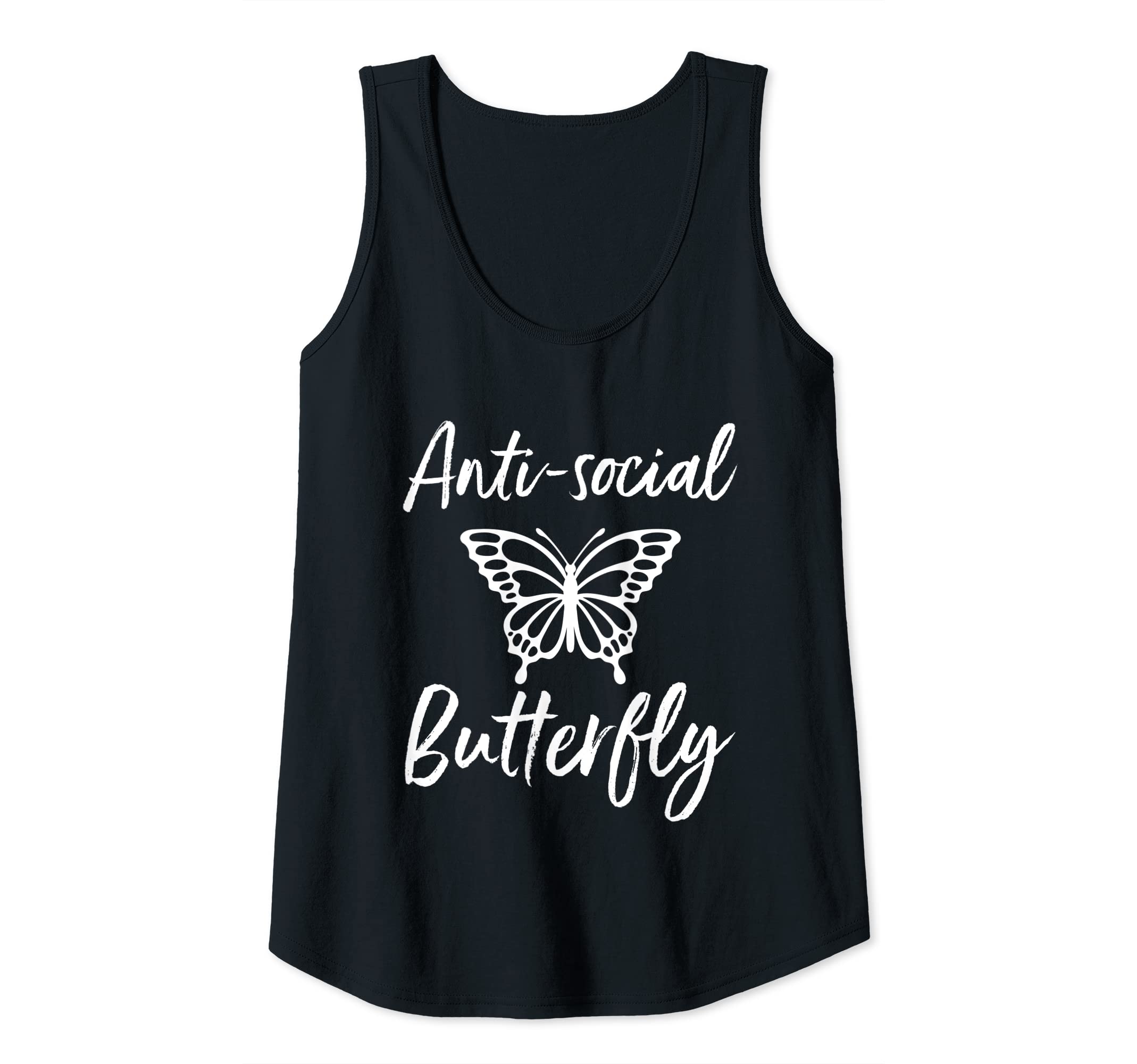 Womens Anti Social Butterfly Funny Hoodie - Novelty Apparel Men Women - T-Shirt, Sweatshirt, Hoodie
