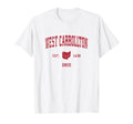 West Carrollton Ohio Oh Sports Red T-Shirt - Custom Art Print Unisex - T-Shirt, Sweatshirt, Hoodie