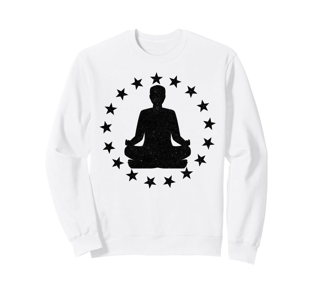 Yoga Pose Stars Yogi Spiritual Sweatshirt - Minimalist Print Men Women - T-Shirt, Sweatshirt, Hoodie
