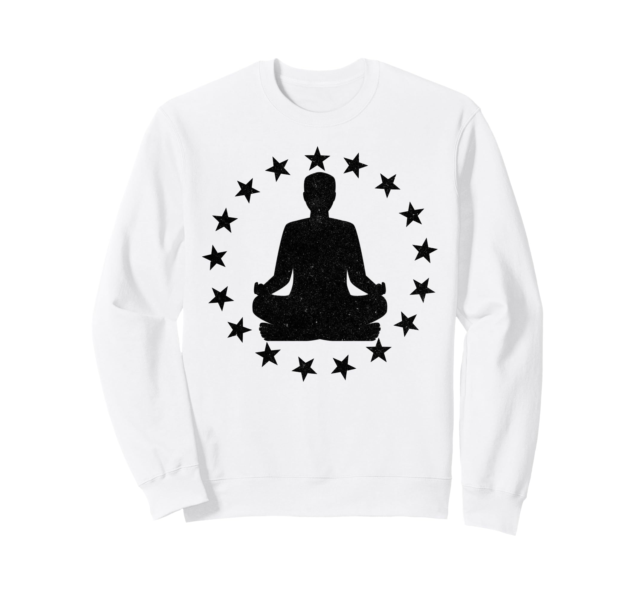 Yoga Pose Stars Yogi Spiritual Sweatshirt - Minimalist Print Men Women - T-Shirt, Sweatshirt, Hoodie