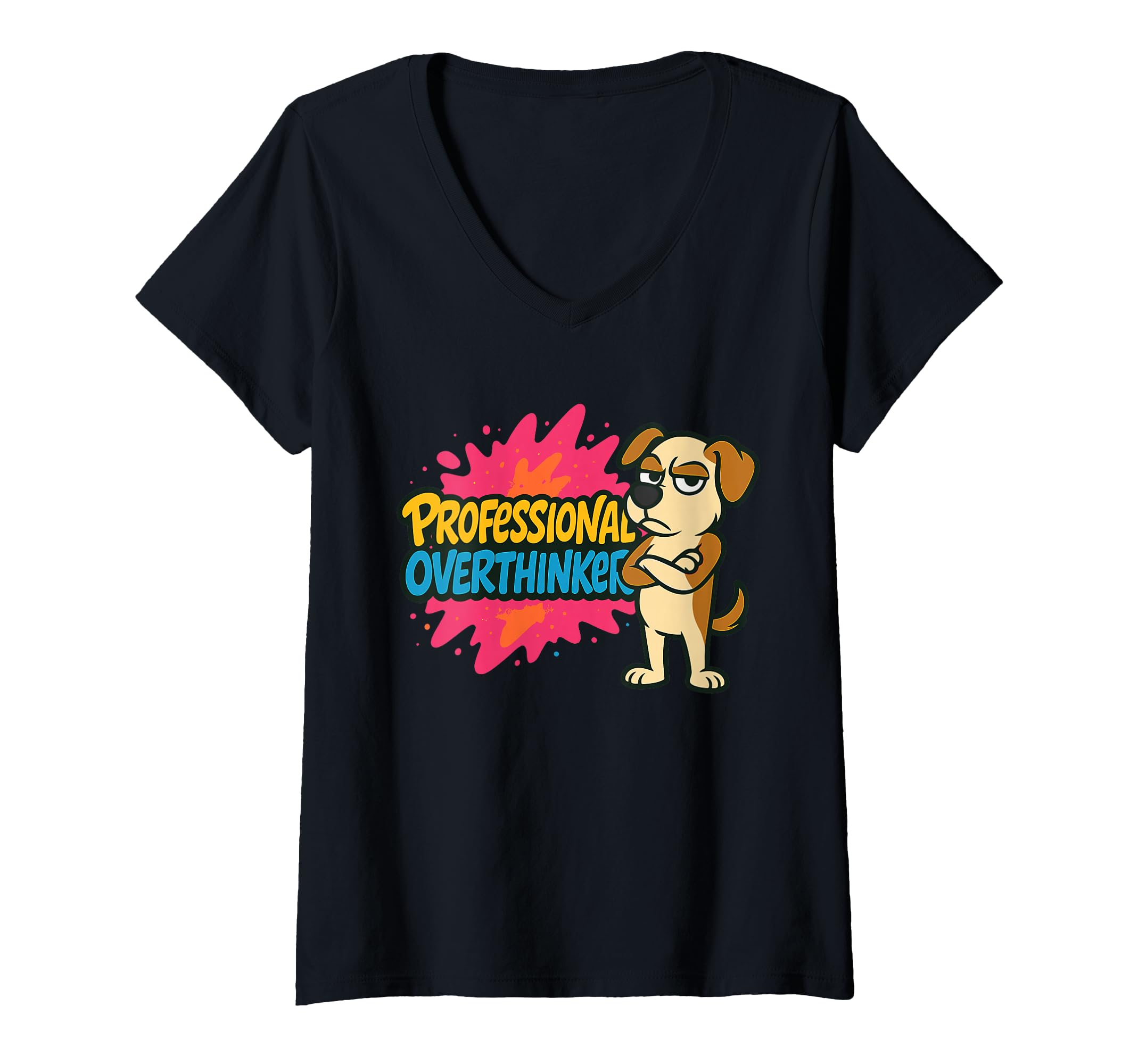 Womens Professional Overthinker Urban T-Shirt - Graphic Print Unisex - T-Shirt, Sweatshirt, Hoodie