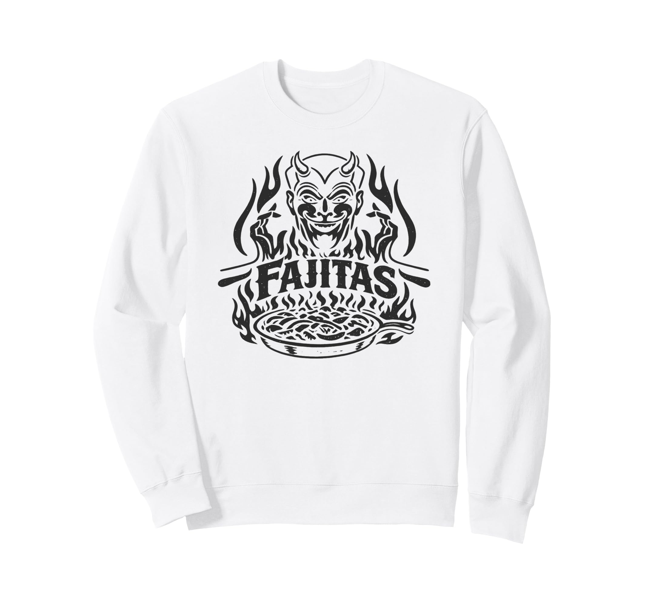 Southwest Fajitas Looking Devil Mascot Sweatshirt - Graphic Print Unisex - T-Shirt, Sweatshirt, Hoodie