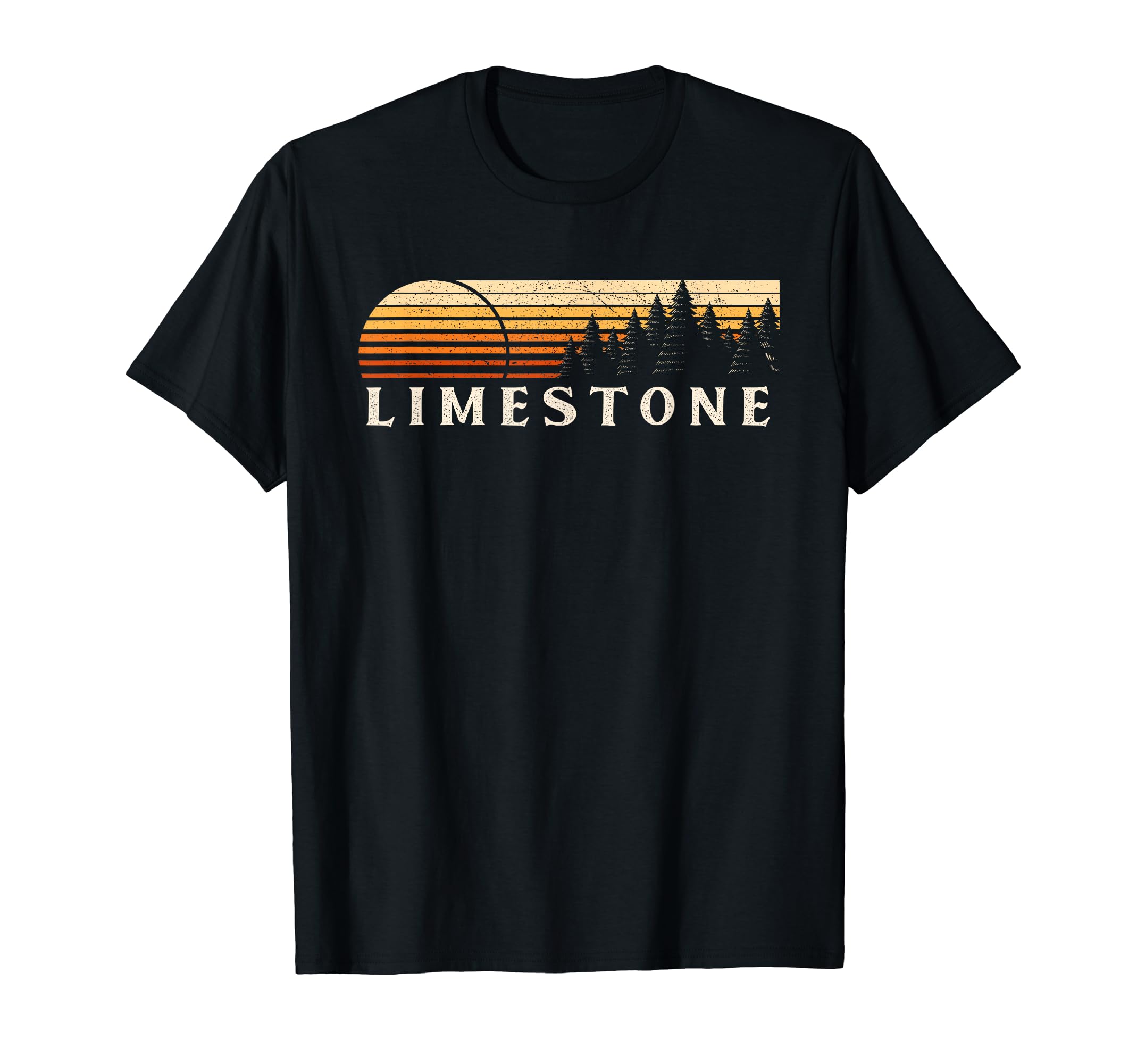 Limestone Wv Evergreen Sunset Eighties T-Shirt - Unique Graphic Men Women - T-Shirt, Sweatshirt, Hoodie