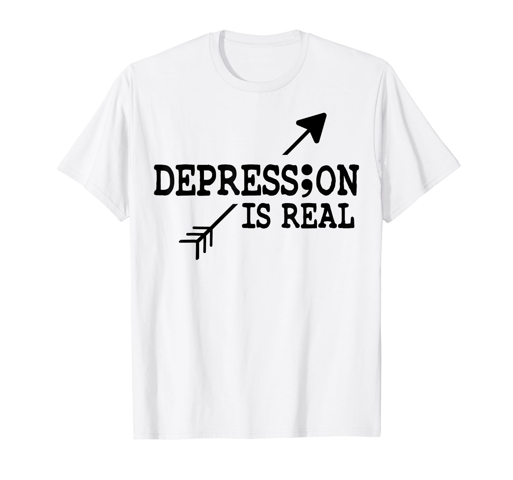Depression Is Real Depression Mental T-Shirt - Aesthetic Graphic Unisex - T-Shirt, Sweatshirt, Hoodie