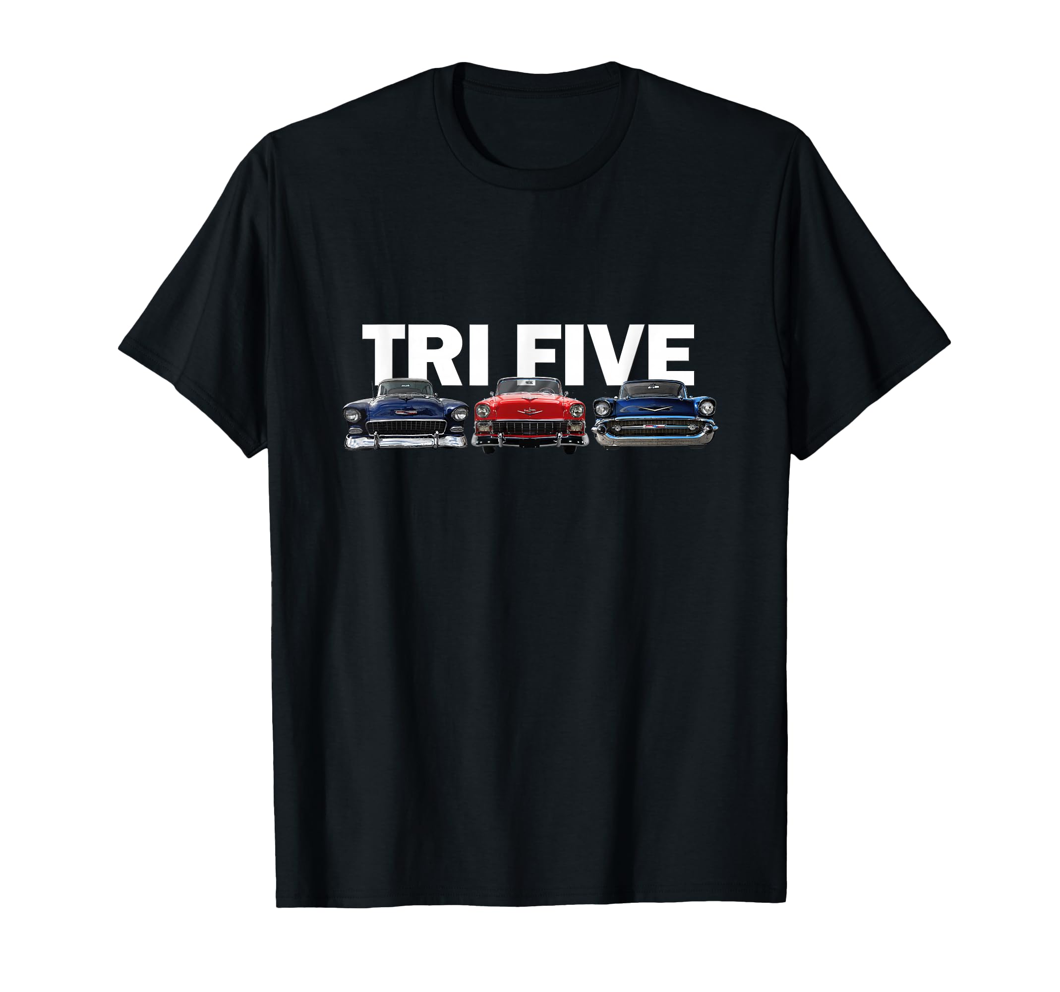 Tri Five Bel Airs American 1955 1956 T-Shirt - Trendy Graphic for Adults - T-Shirt, Sweatshirt, Hoodie