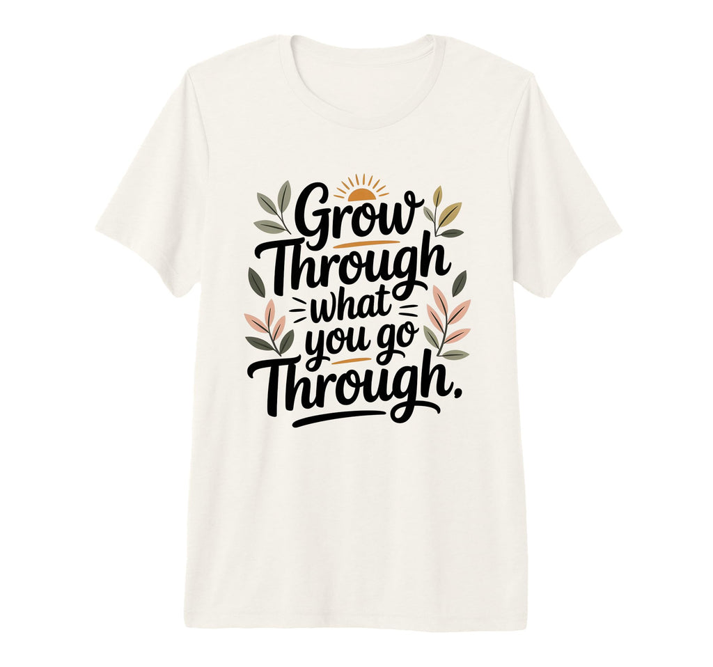 Grow Through What You Go Through Self T-Shirt - Graphic Print for Adults - T-Shirt, Sweatshirt, Hoodie