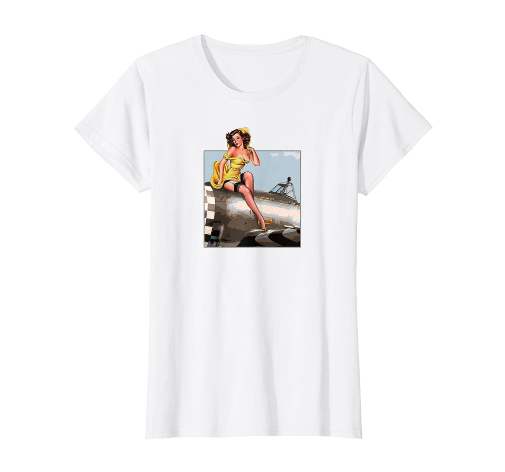 Pin Up Wings P47 40S Ww2 T-Shirt - Streetwear Style Men Women - T-Shirt, Sweatshirt, Hoodie