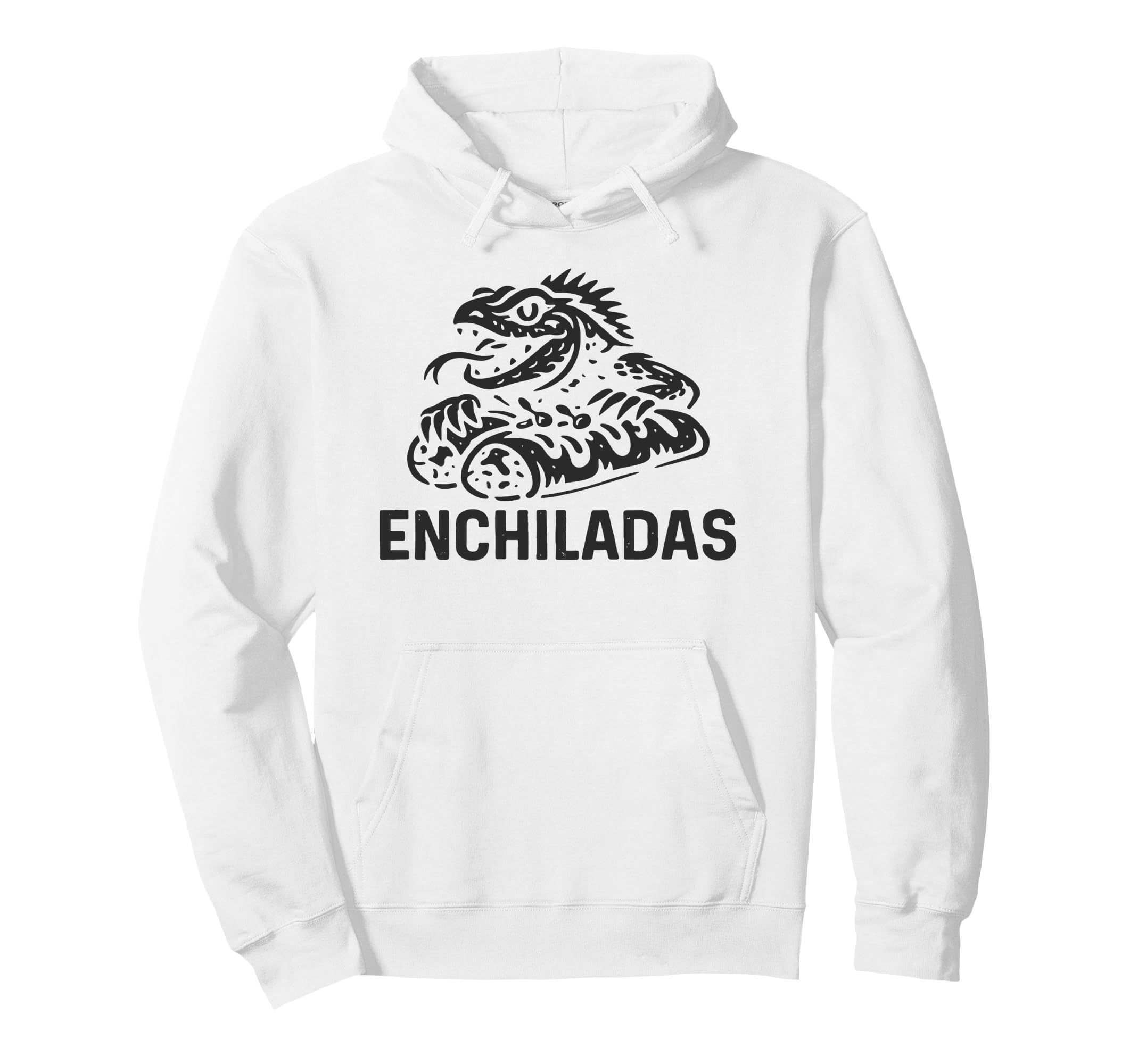 Southwest Enchiladas Looking Iguana Hoodie - Custom Art Print for Adults - T-Shirt, Sweatshirt, Hoodie